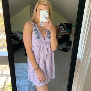 Purple babydoll dress